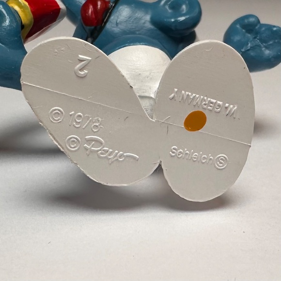 Vintage Smurf Ice Cream Popsicle Figurine 1978 Schleich Peyo Made in Germany - Picture 6 of 6